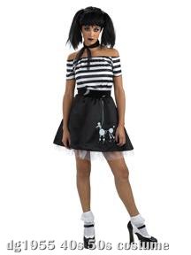 Goth 50's Poodleskirt Costume