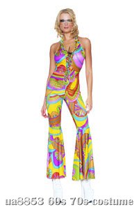 Hippie Jumpsuit Sexy Adult Costume