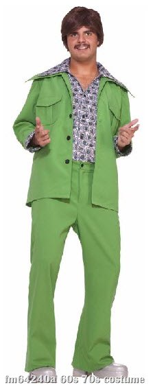 70's Green Leisure Suit Adult Costume