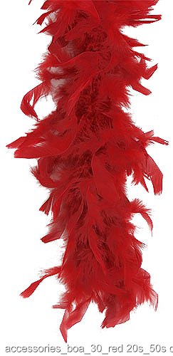 Red 40 Gram Feather Boa