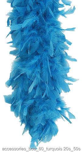 Turquoise 80 Gram Feather Boa