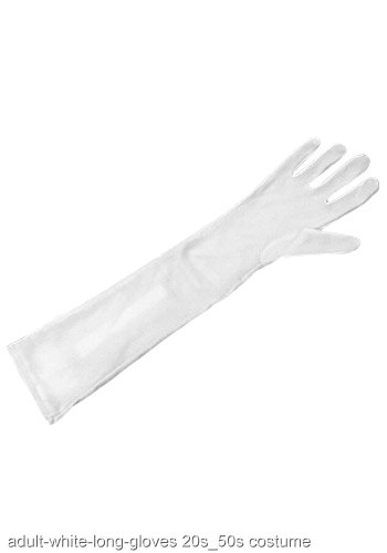 Long White Gloves