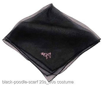 Black Poodle Scarf