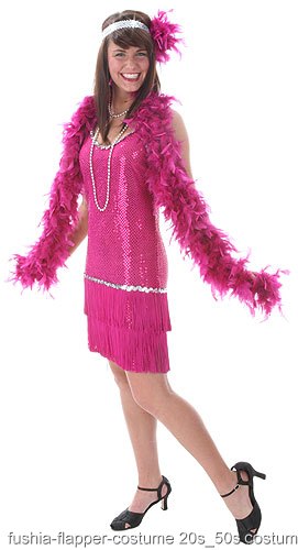 Fuchsia Flapper Dress