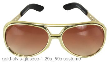 Gold Elvis Glasses