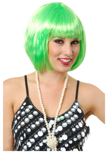 Short Bob Lime Green Wig