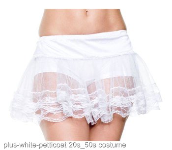 Plus Size White Petticoat