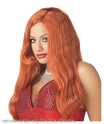 Red Movie Star Wig