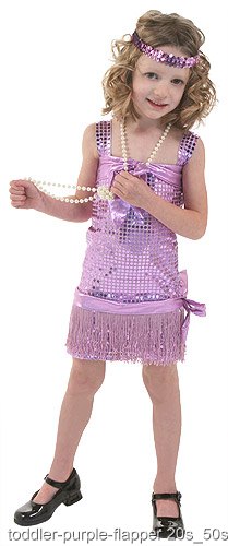 Purple Toddler Flapper Costume