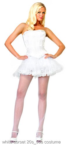 Womens White Corset