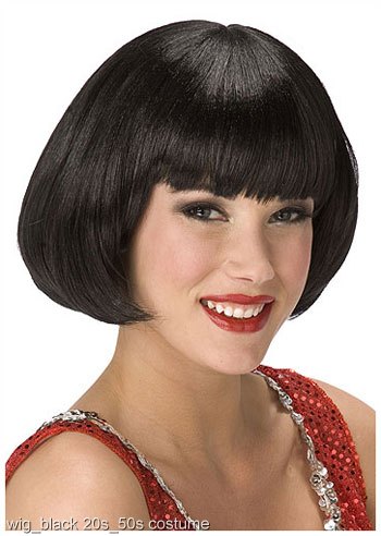 Black Flapper Wig