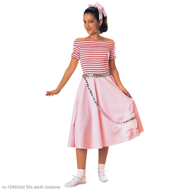 Adult Pink Nifty Fifties Dress Costume