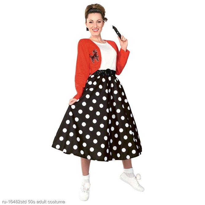 Adult Polka Dot Rocker Fifties Costume