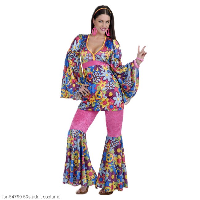 Hip Flower Child Hippie Adult Costume