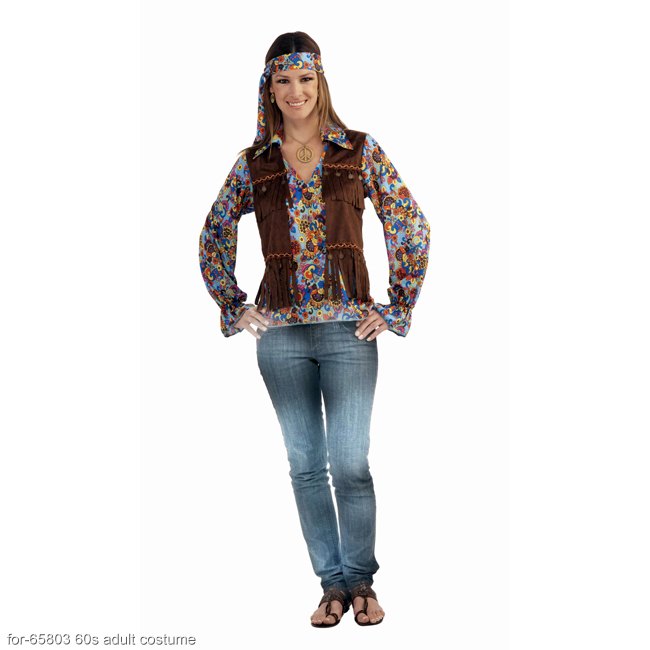 Women's Groovy Hippie Costume Kit