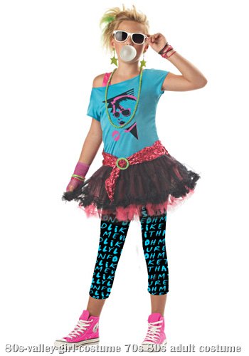 Tween 80s Valley Girl Costume