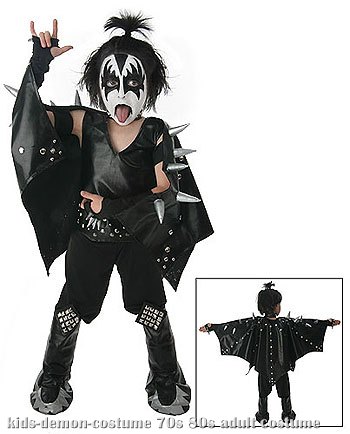 Kids Demon KISS Costume