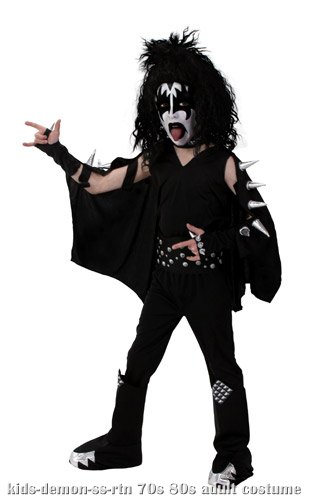 Kids Screenprint KISS Demon Costume