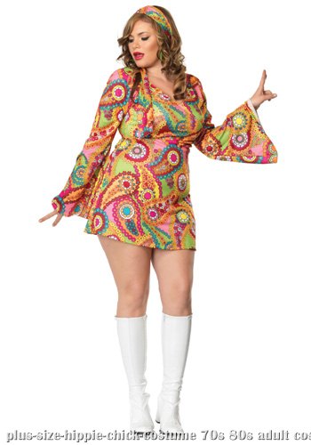 Plus Size Hippie Chick Costume