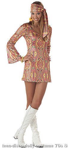 Teen Disco Dress Costume