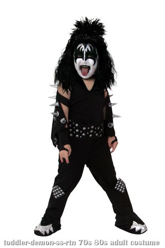 Toddler Screenprint KISS Demon Costume