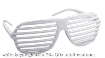 White 80s Glasses