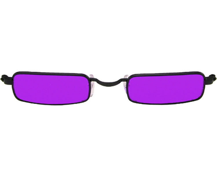 Black with Purple Vampire Glasses