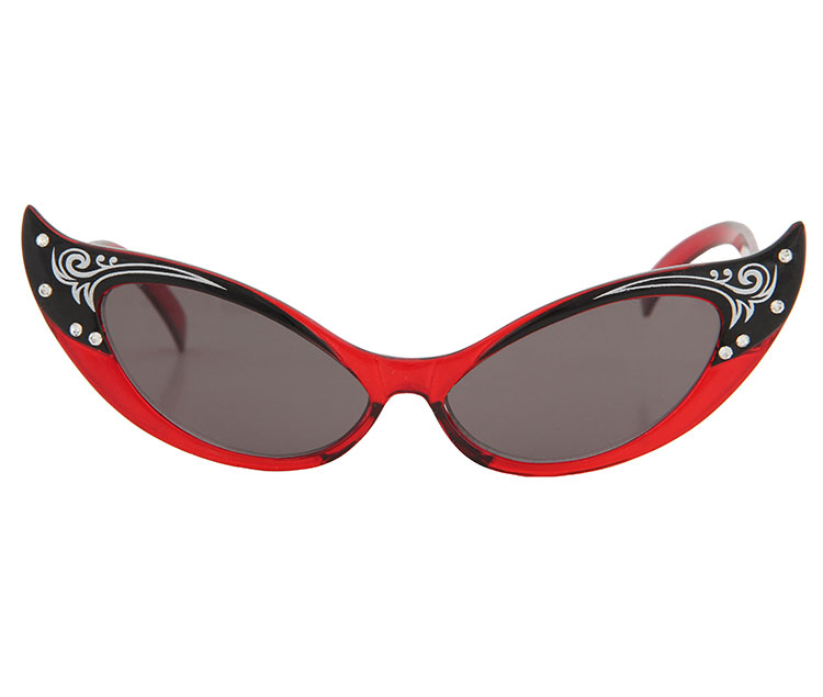 Red Vintage Cat Eye Glasses