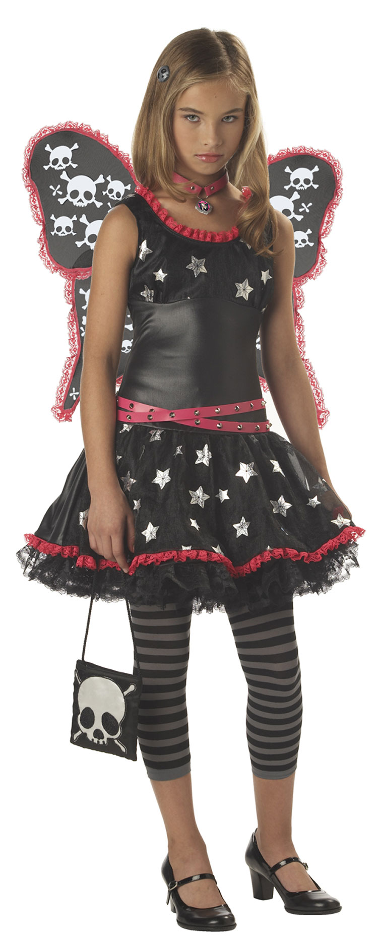 Tween Girls Skulls And Stars Costume