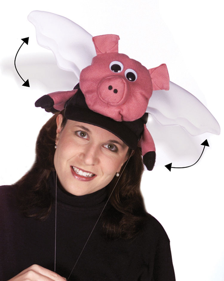 Flappy Cap Flying Pig Hat