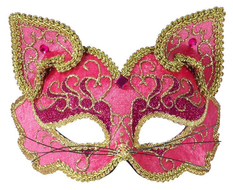 Pink Feline Fancy Mask