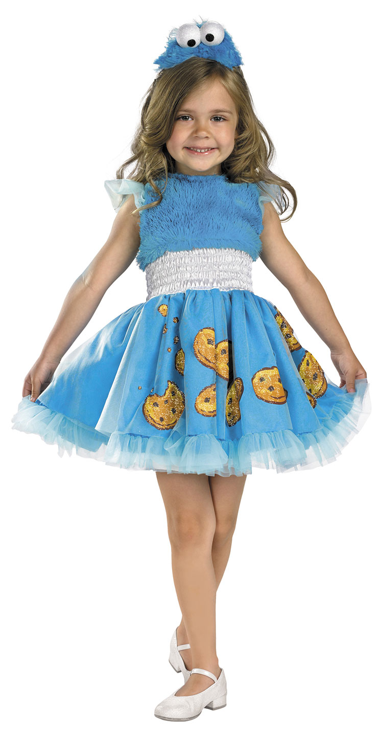 Toddler And Baby Frilly Cookie Monster Costume