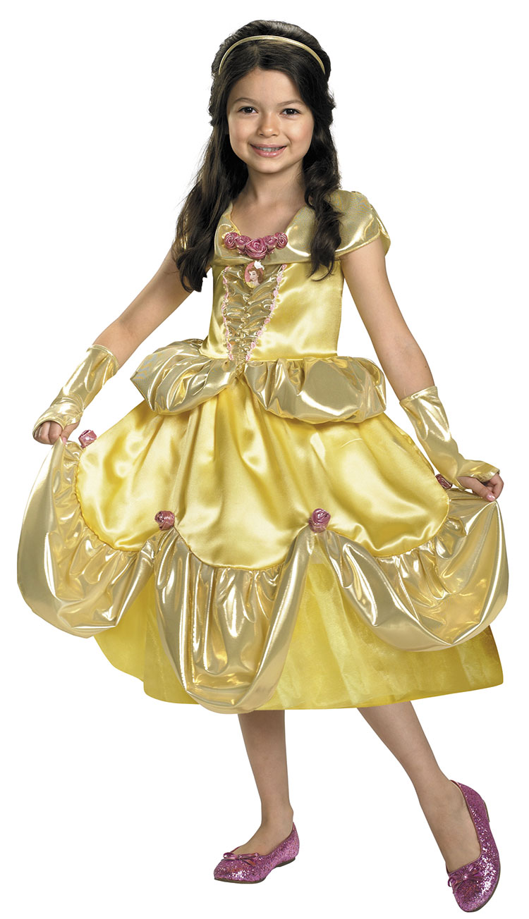 Girls Deluxe Shimmer Belle Costume