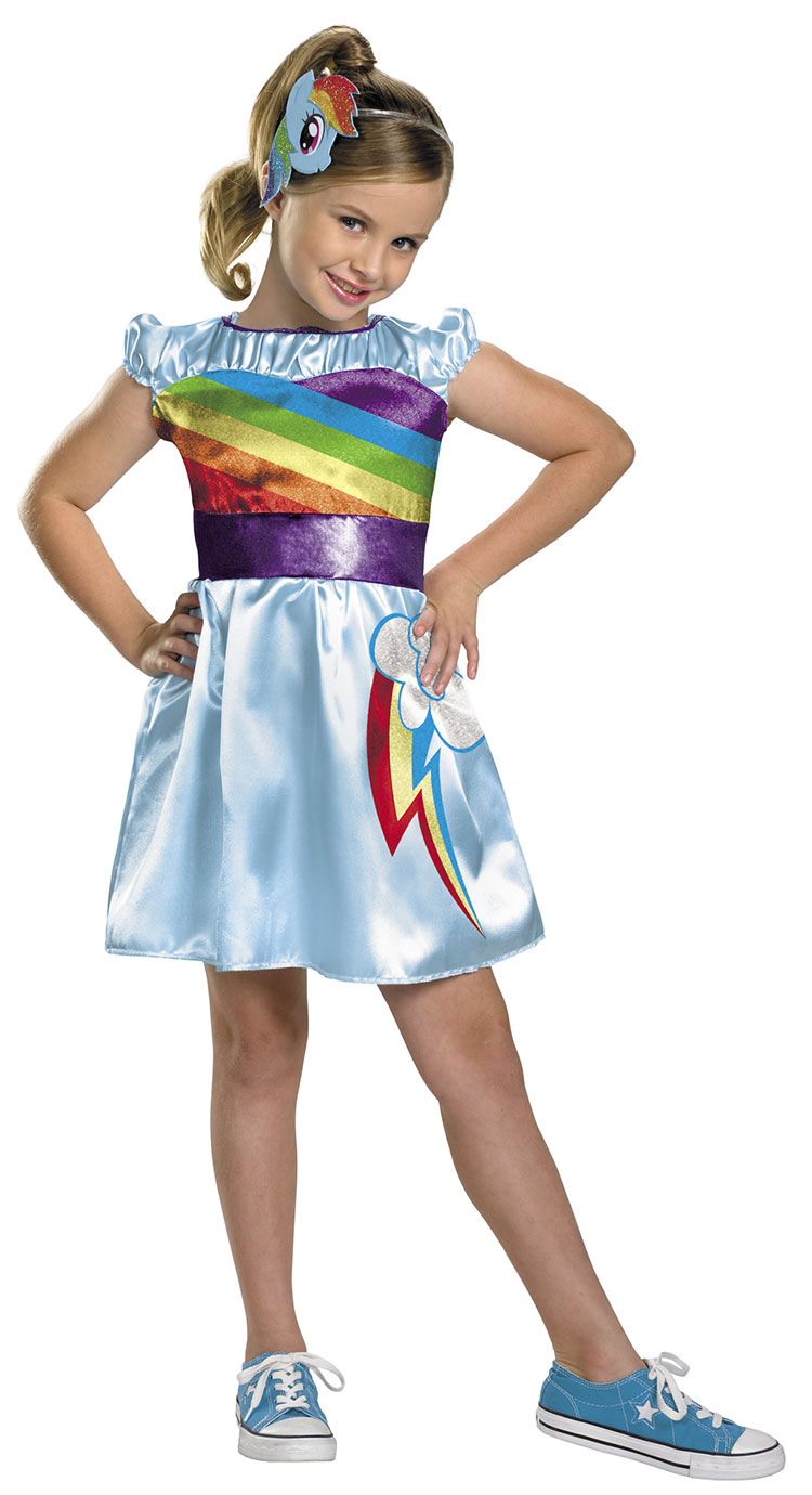 Girls Classic Rainbow Dash Costume