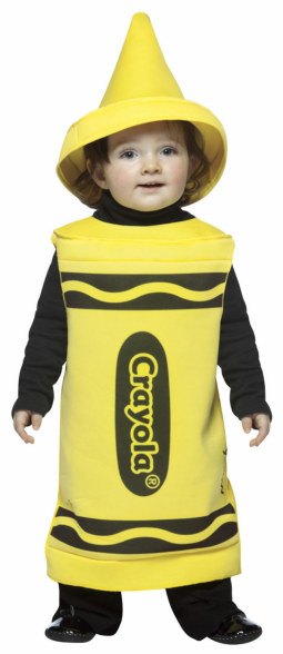 Toddler and Kids Yellow Crayola Crayon Costume