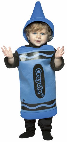 Toddler and Kids Blue Crayola Crayon Costume