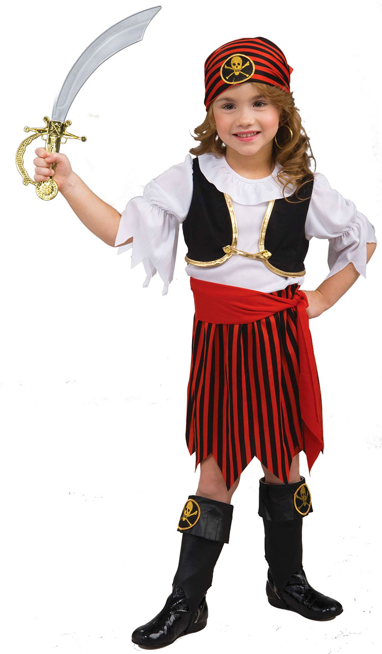 Toddler Lil Pirate Girl Costume