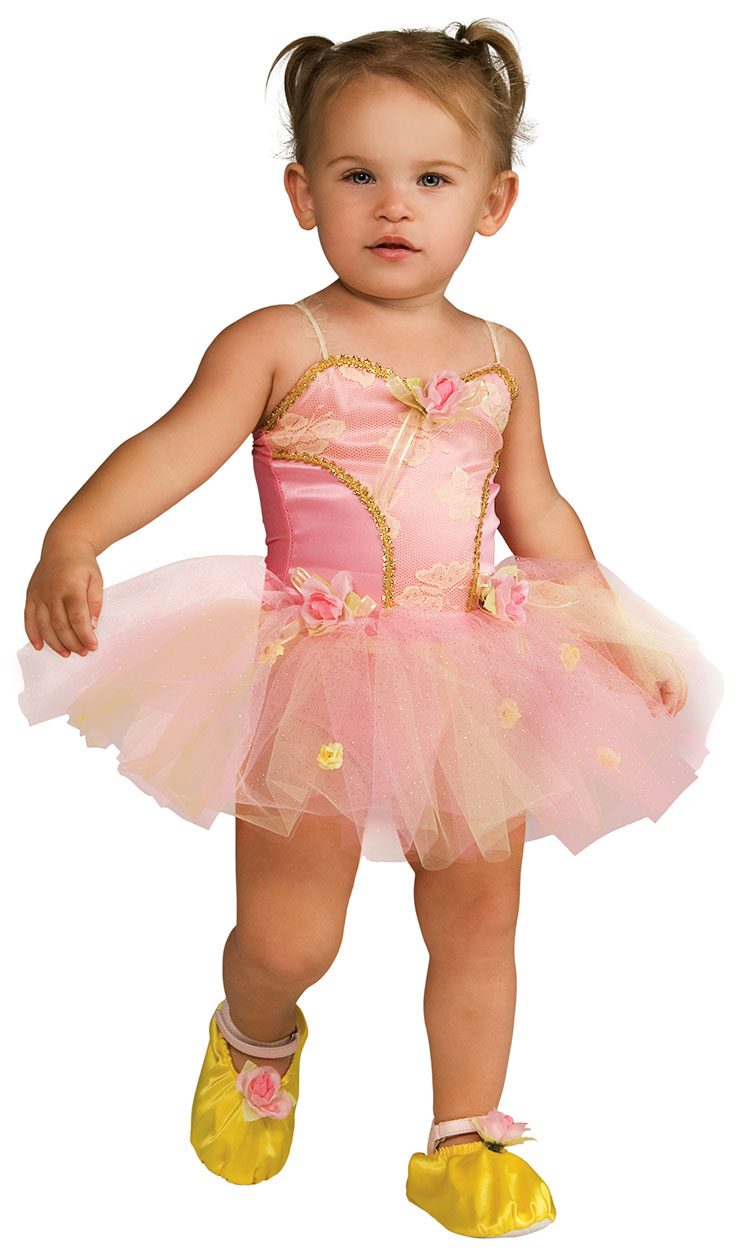 Toddler and Child Pink Rose Ballerina Costume