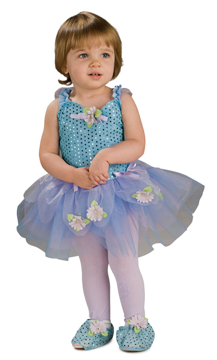 Toddler and Child Blue Daisy Ballerina Costume