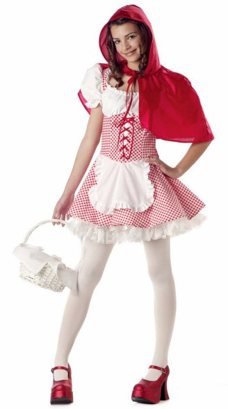 Tween and Teen Red Riding Hood Costume