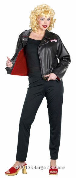 Sandy Deluxe Leather Grease Costume Jacket