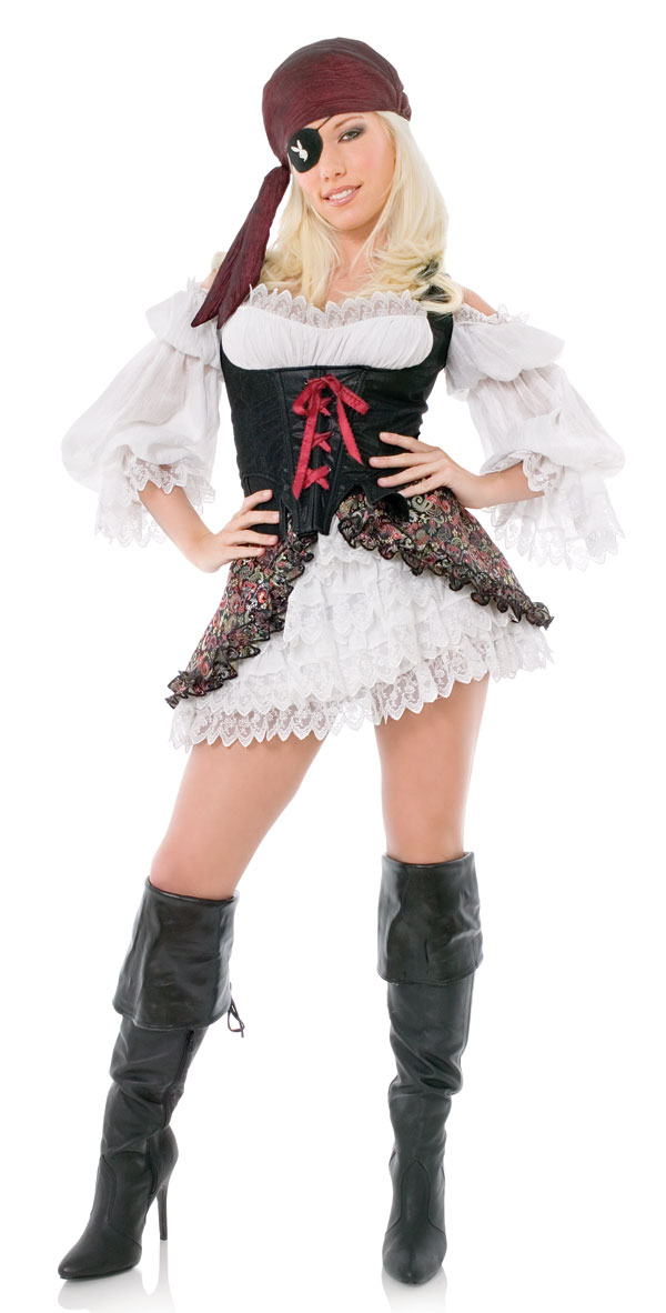 Sexy Adult Playboy Buccaneer Pirate Costume