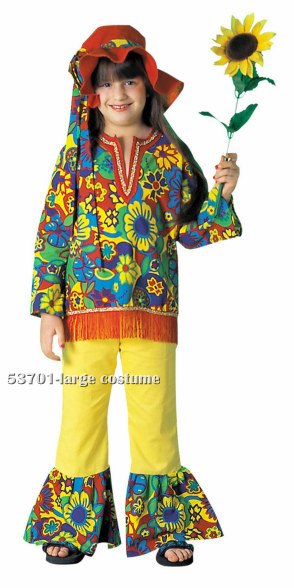 Girls Hippie Girl Costume