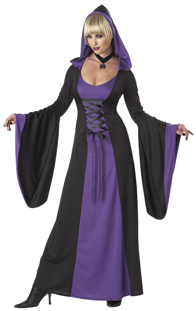 Deluxe Purple Hooded Robe