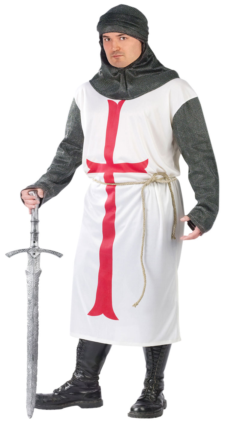 Plus Size Templar Knight Costume