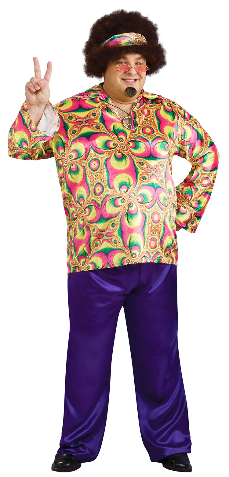 Plus Size Purple Daze Hippie Costume