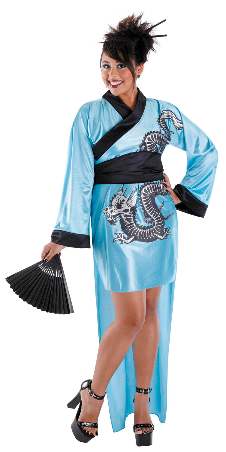 Plus Size Dragon Geisha Costume