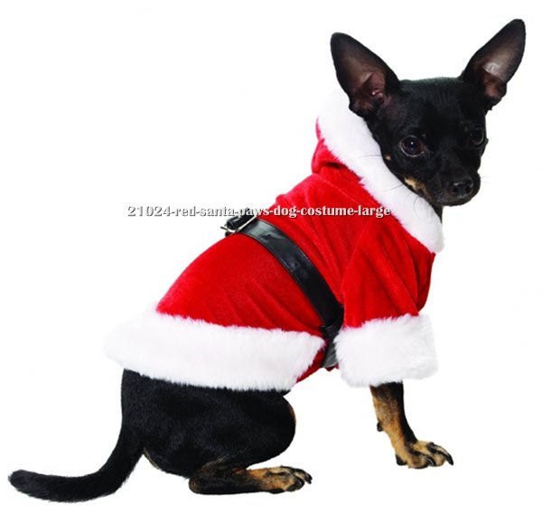 Red Santa Paws Dog Costume