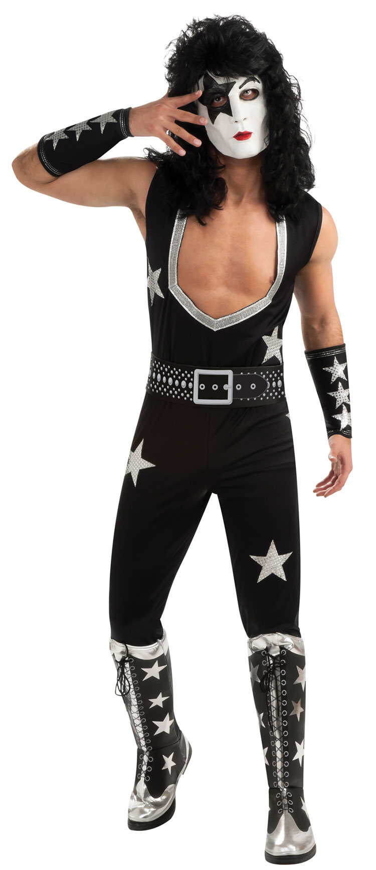 Deluxe Plus Size Paul Stanley KISS The Starchild Costume - Click Image to Close