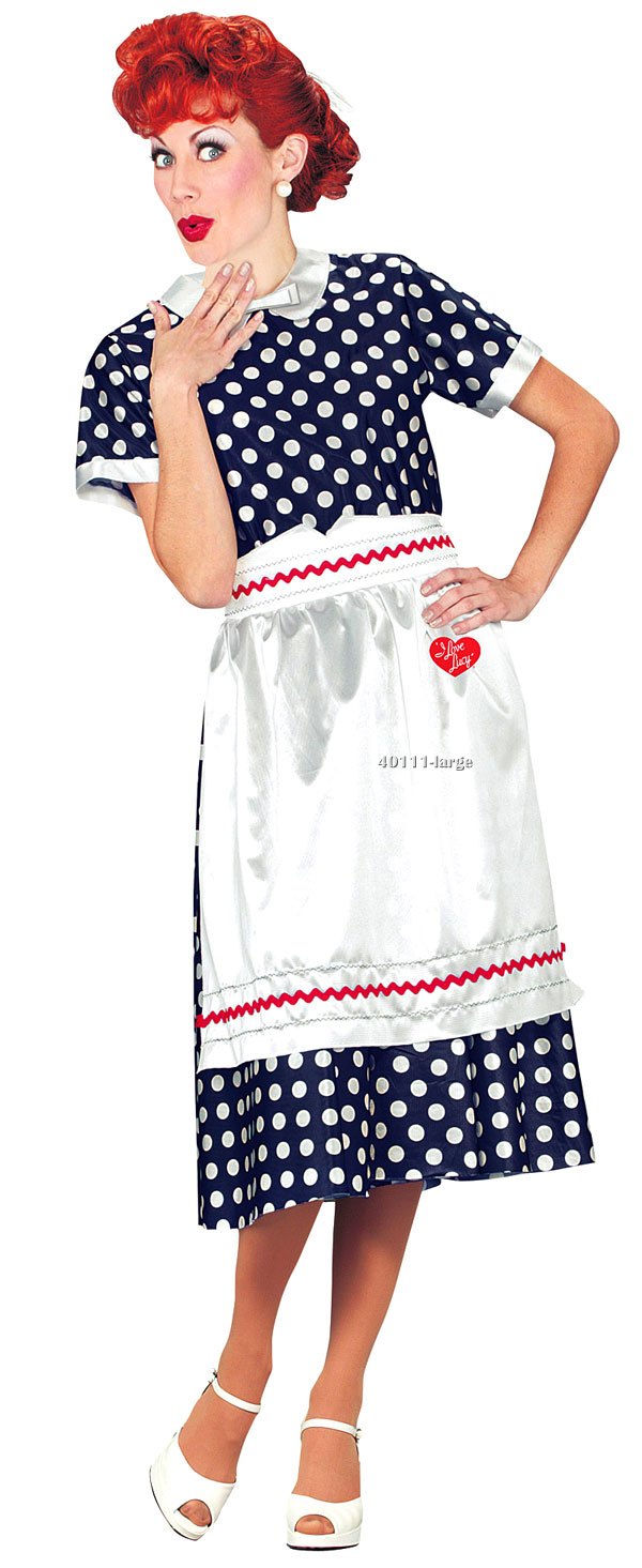I Love Lucy Polka Dot Dress Costume - Click Image to Close